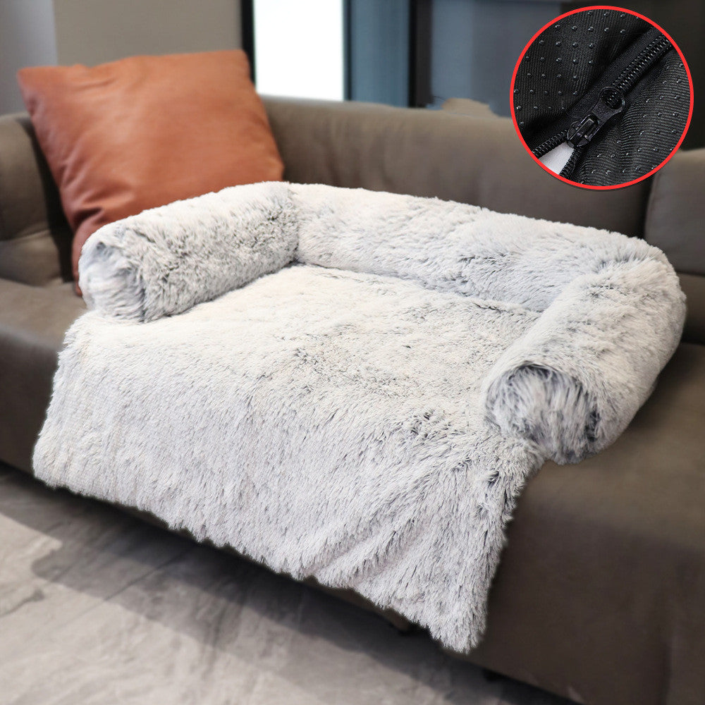 Cosy Bolster Bed in grey