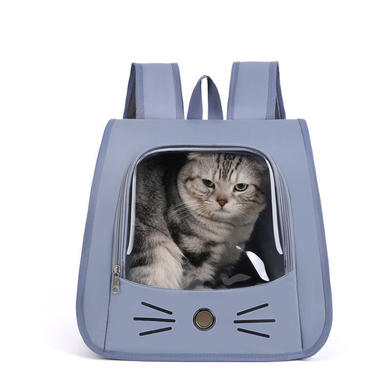 Cat Backpack Carrier in blue