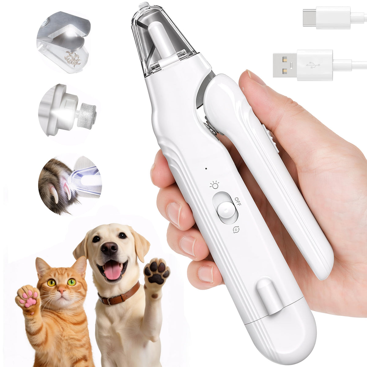 Gentle Nail Grinder in white