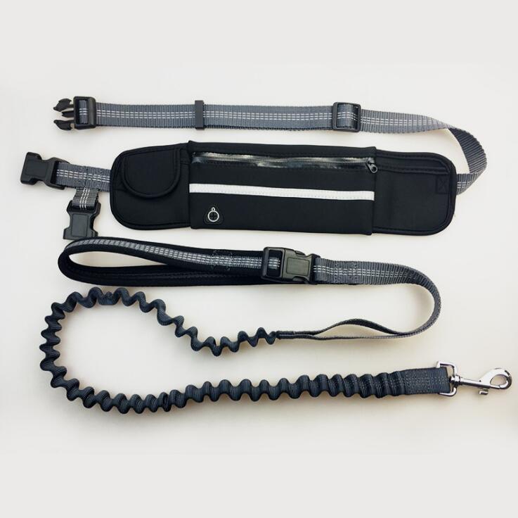 Hands-Free Running Lead in black