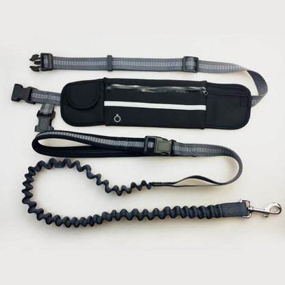 Hands-Free Running Lead in black
