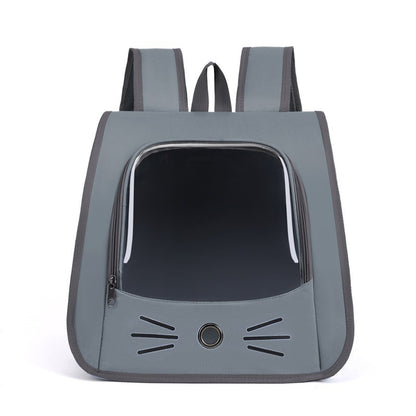 Cat Backpack Carrier in grey