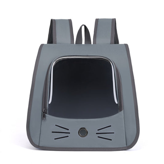 Cat Backpack Carrier in grey