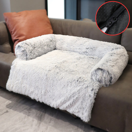 Cosy Bolster Bed in grey