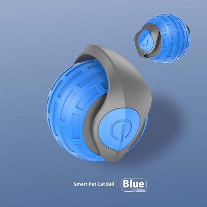 Roll-About Cat Ball in blue