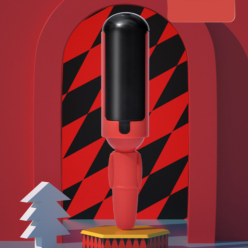 Reusable Fur Roller in red and black
